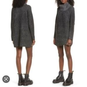 Topshop Cowl Neck Sweater Dress